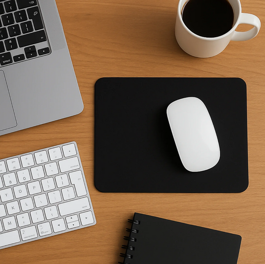 All black mouse pad for hostel students