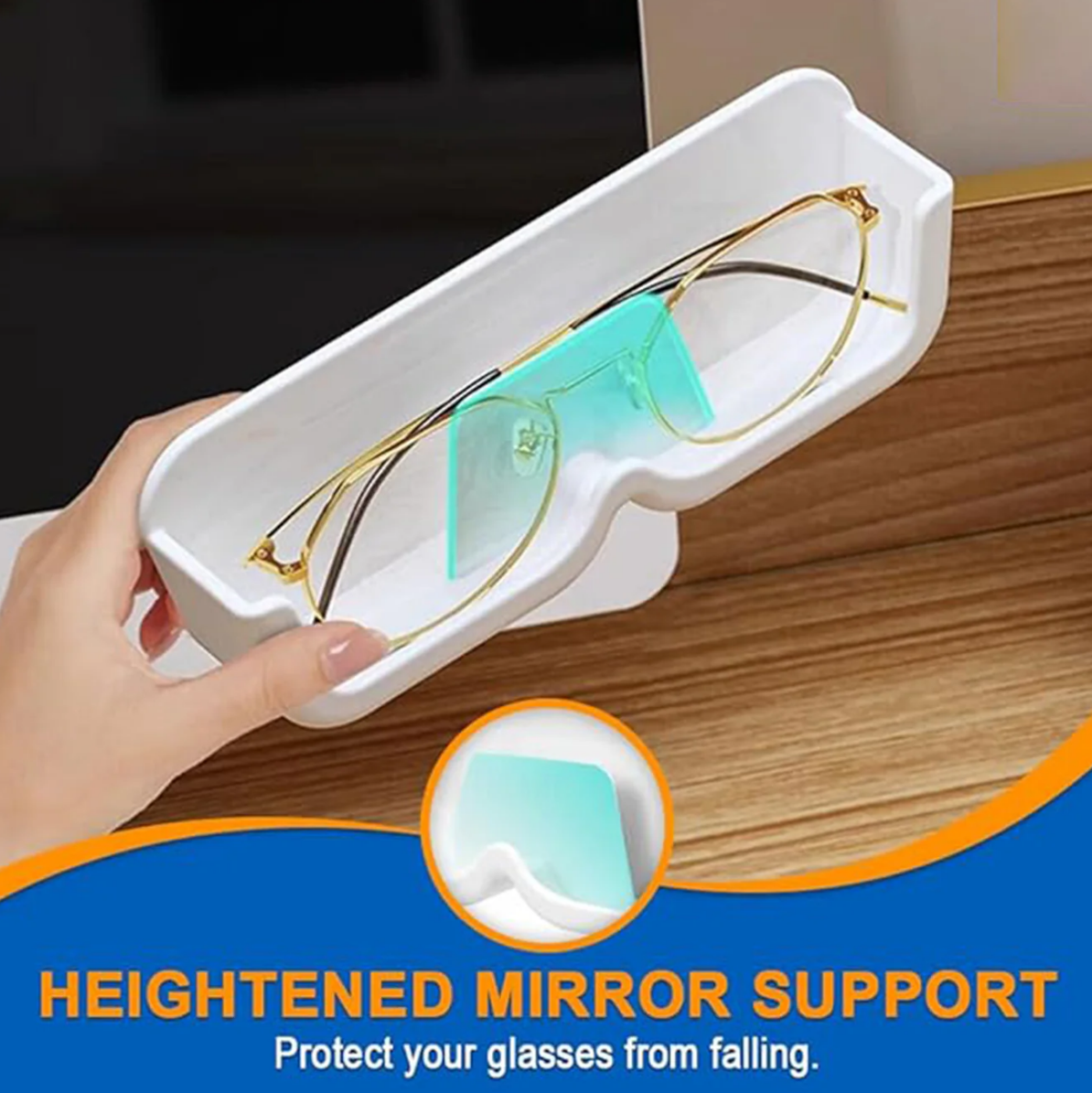 Wall Mount Sunglass Organizer | Double Sided Adhesive Sticker (2 Pcs Set)