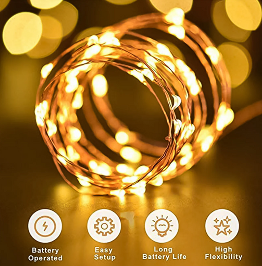LED Flexible Wire Waterproof Lights for Party (2AA Battery Operated, Battery not included)