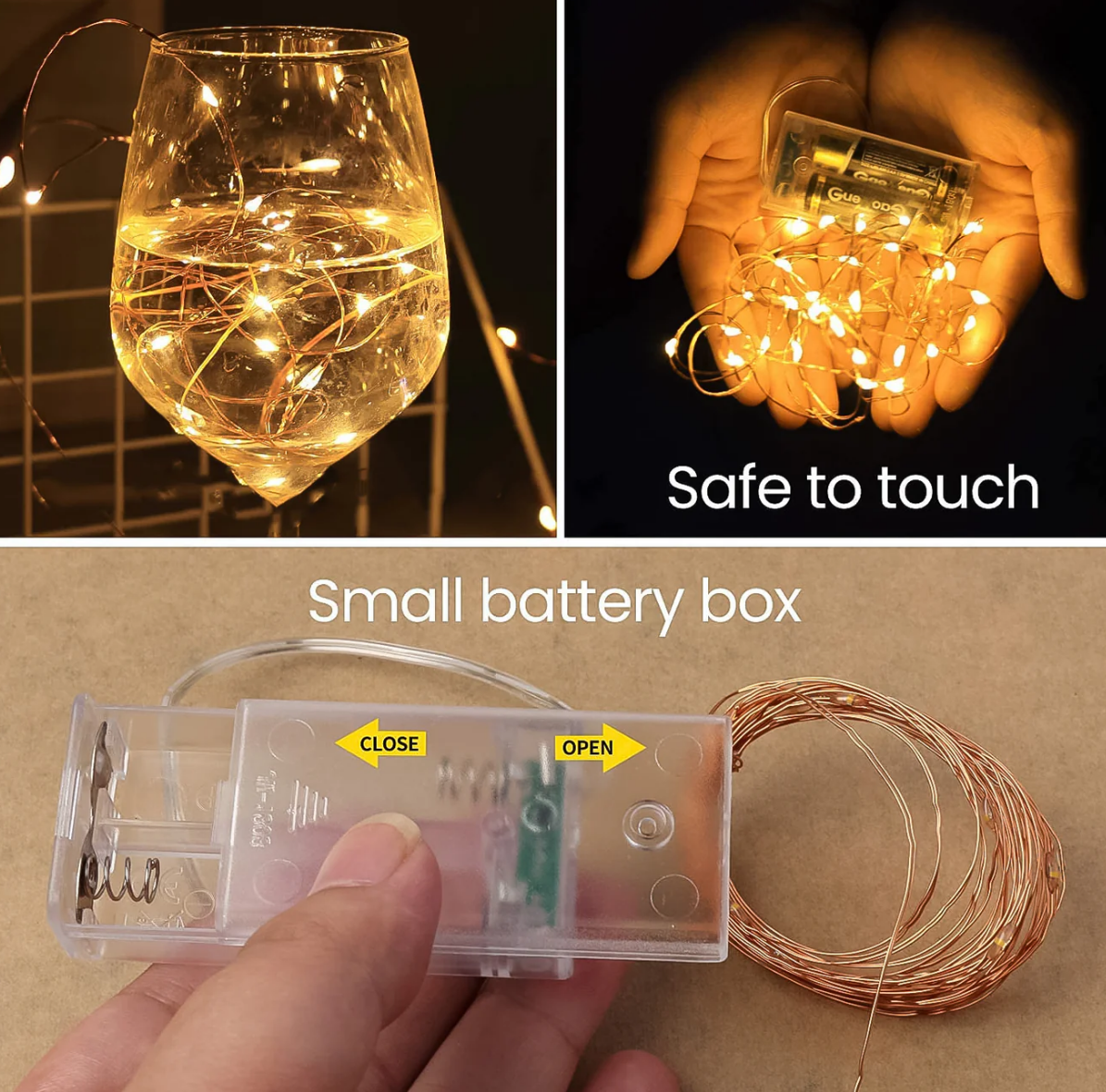 LED Flexible Wire Waterproof Lights for Party (2AA Battery Operated, Battery not included)