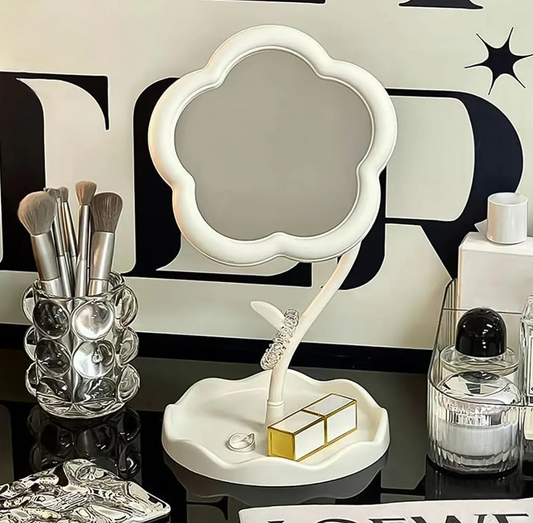 Flower-Shaped Makeup Mirror