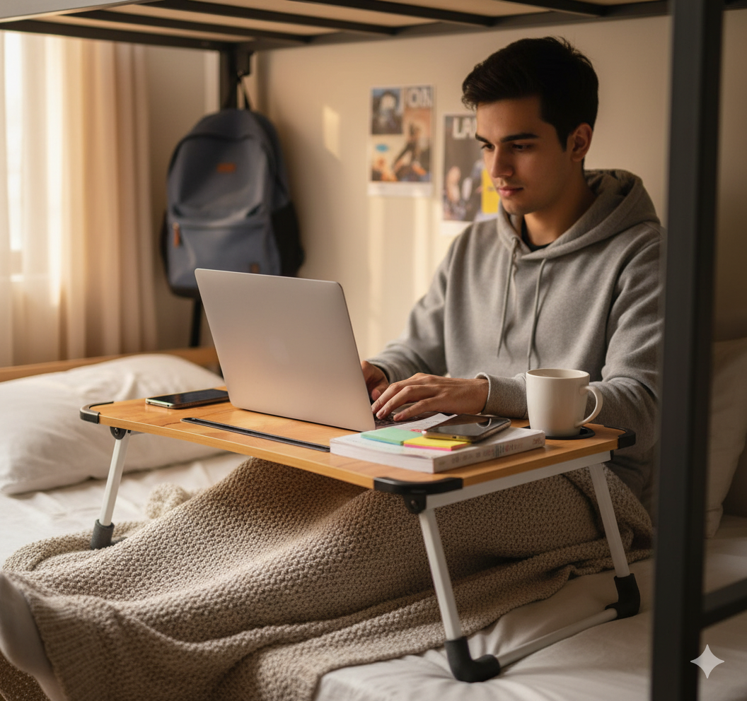 Laptop Table Foldable Portable Notebook Bed Lap Desk 