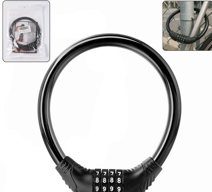 FortiLock 4-Digit Bike bicycle Cable combination lock