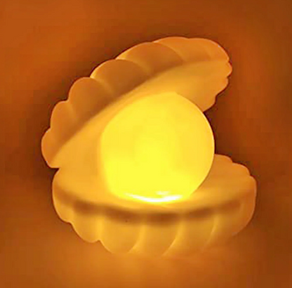 Pearl shell night lamp