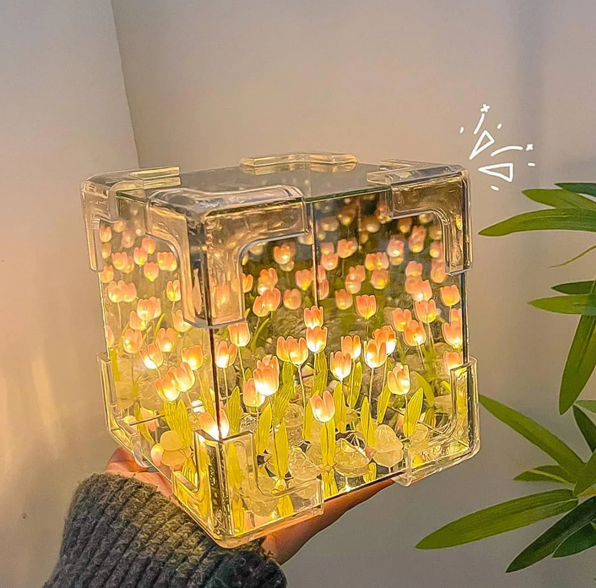 Cube Tulip Night Lamp