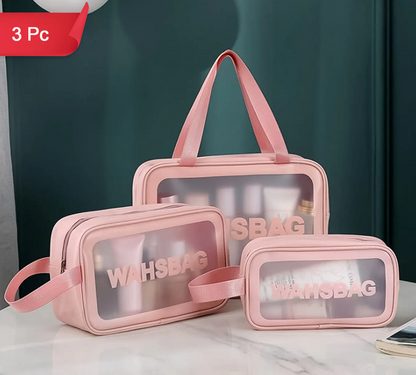 Cosmetic pouch Pink , Blue Washbag