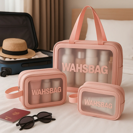 Cosmetic pouch Pink , Blue Washbag