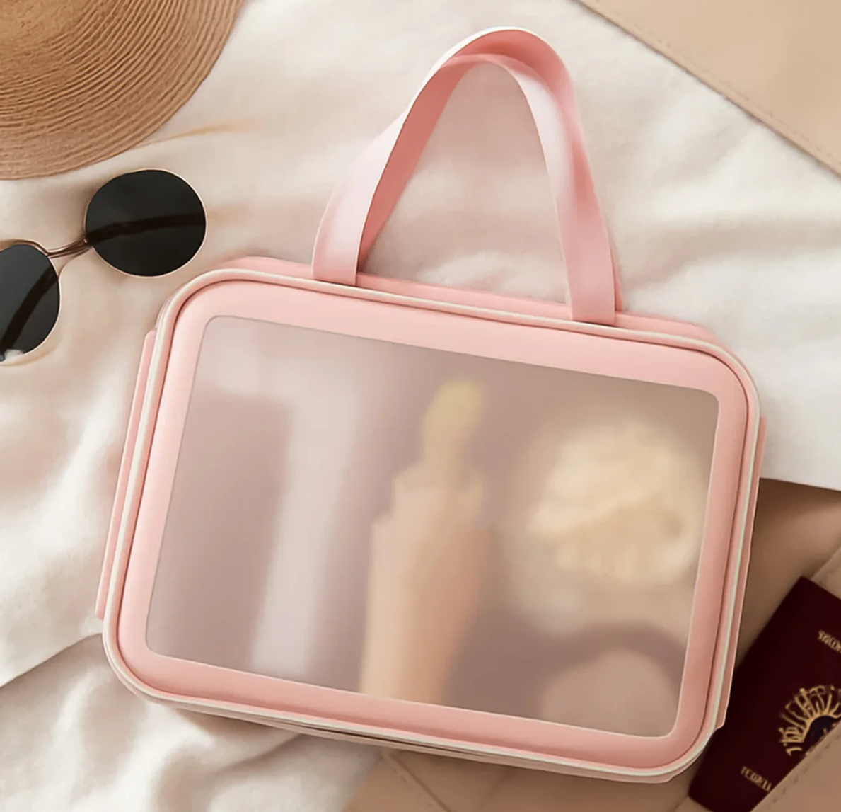 Cosmetic pouch Pink , Blue Washbag