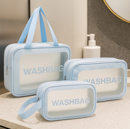 Cosmetic pouch Pink , Blue Washbag