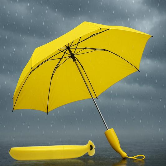 Stylish Banana Shaped Mini Foldable Umbrella