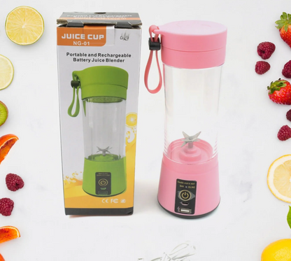 Multi-Purpose Portable USB Electric Juicer 6-Blades, Protein Shaker, Blender Mixer Cup