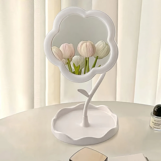Flower-Shaped Makeup Mirror