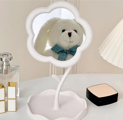 Flower-Shaped Makeup Mirror