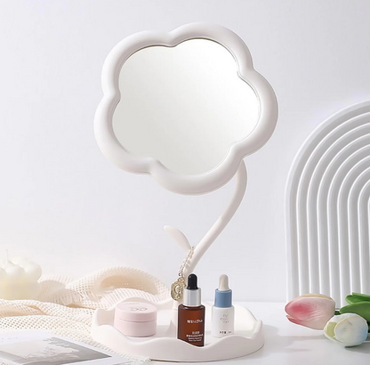 Flower-Shaped Makeup Mirror