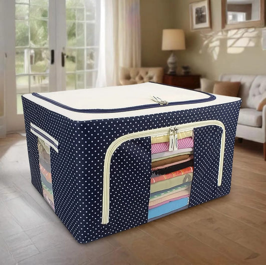 Foldable Steel Frame Clothes Living Storage Organizer