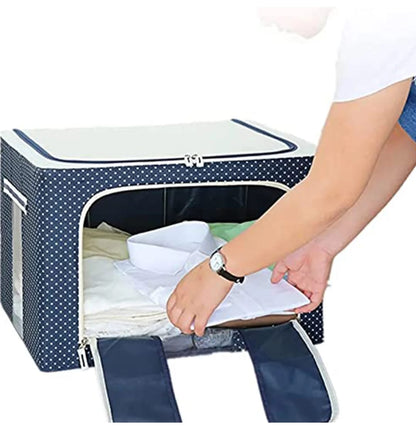 Foldable Steel Frame Clothes Living Storage Organizer